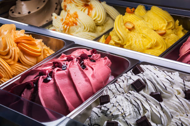 Multiple flavors of gelato