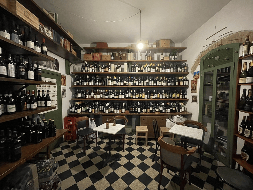 Inside the Vinaietto - Old Winery in Rome, Italy. 